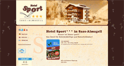 Desktop Screenshot of hotelsport.ch